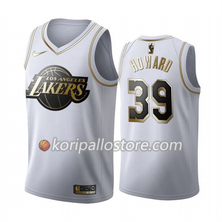 Los Angeles Lakers Dwight Howard 39 Nike 2019-2020 Valkoinen Golden Edition Miesten Pelipaidat Swingman 